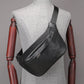 Men's Leather Business Large Capacity Running Rivers Men's Waist Packs