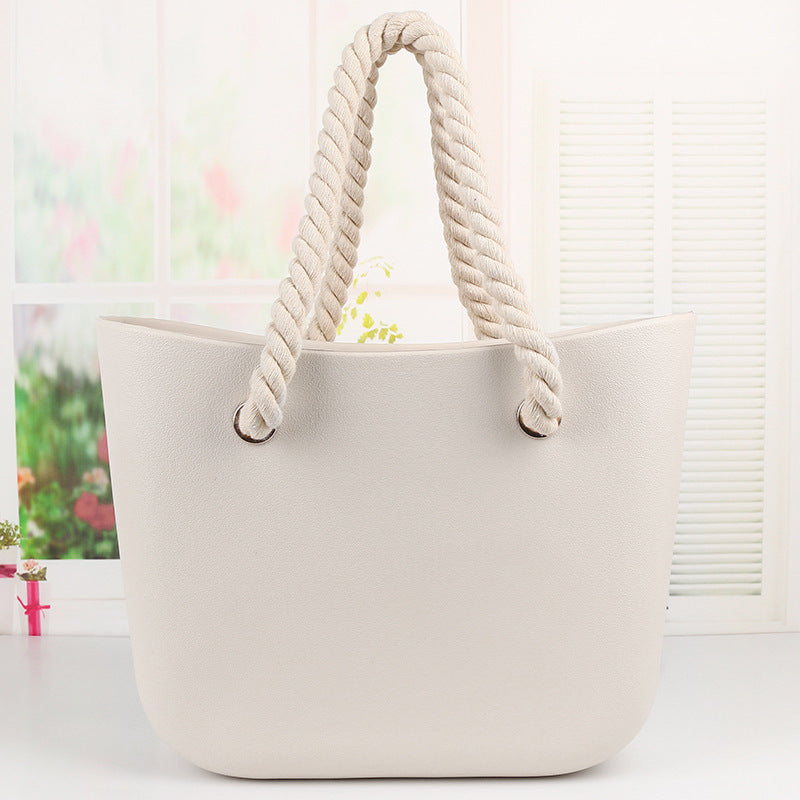 Women's Beach Candy Color Woven Hemp Rope Bags