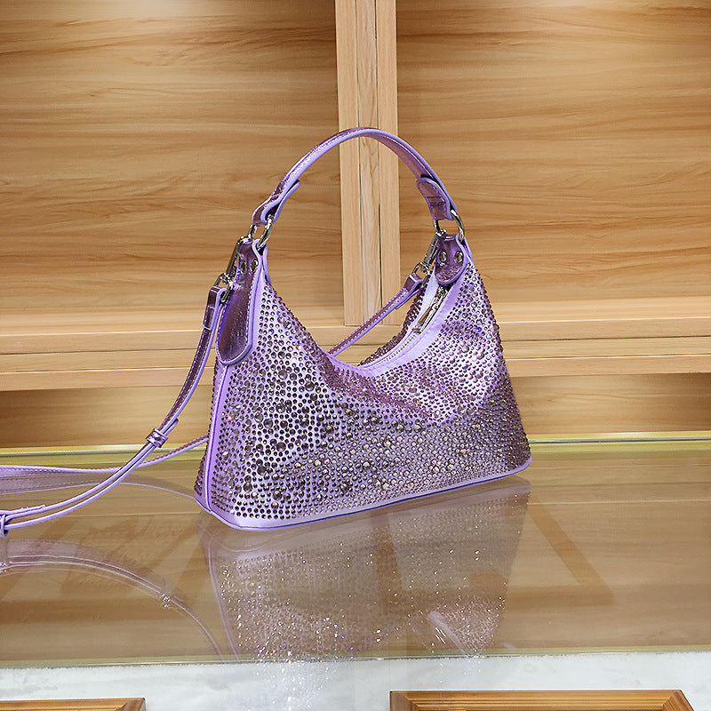 Women's High Sense Delicate Rhinestone Dinner Large Handbags