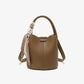 Women's Large Capacity Genuine Leather Commute Senior Bucket Bags