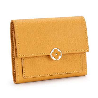 Women's Leather Short Soft Cowhide Pure Ladies Wallets