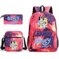 Women's & Men's & Three-piece Leisure Printed Large Capacity Backpacks