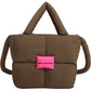 Women's Large Capacity Commuter Quilted Down Underarm Crossbody Bags