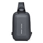 Men's Fashion Solid Color Charging Waterproof Men's Chest Bags