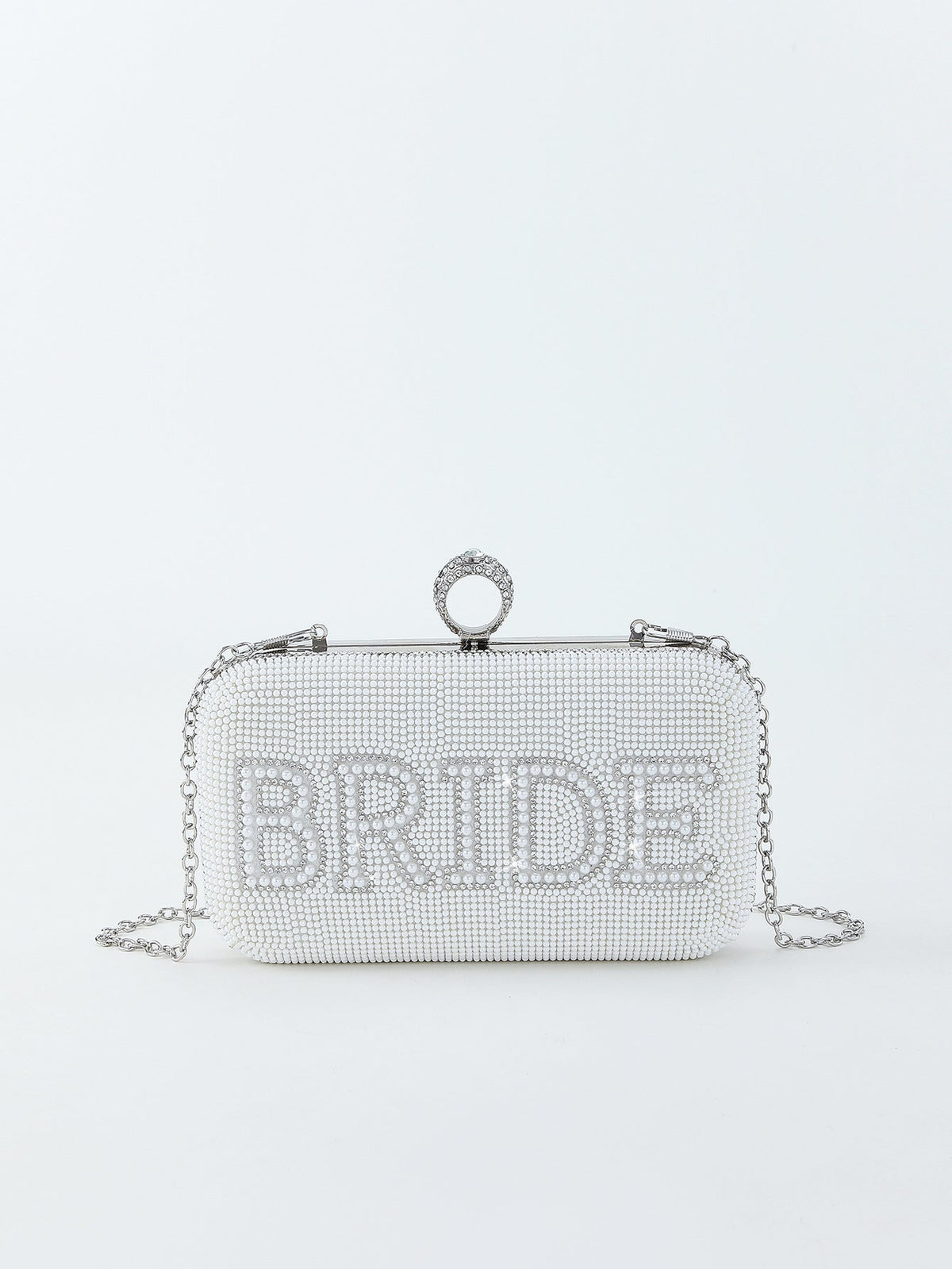 English Letters Rhinestone Pearl Dinner Wedding Bags
