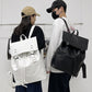 Men's Solid Color Fashion Large Capacity Retro Backpacks