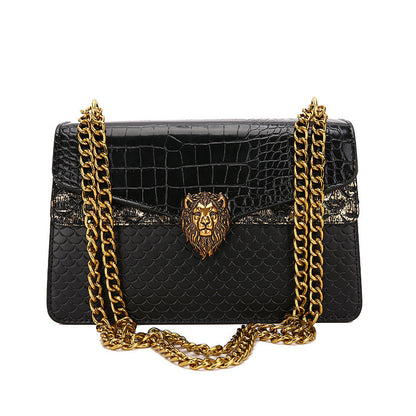 Women's Autumn Advanced Texture Stone Pattern Fashion Shoulder Bags