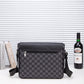 Men's Fashion Flip Horizontal Business Multifunction Plaid Men's Messenger Bags