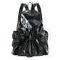 Korean Fashion Pleated Personality Large Capacity Backpacks