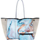 Leopard Print Printed Black Portable Beach Shoulder Bags