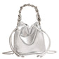 Sier Wandering Woven Chain Female Niche Crossbody Bags