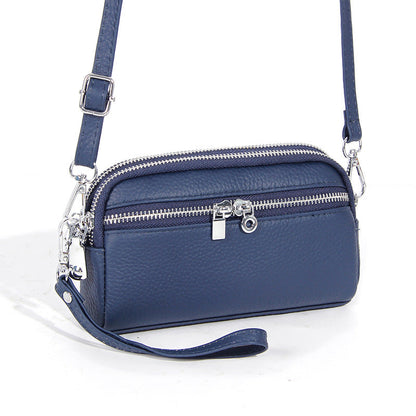 Women's Large Capacity Niche High-grade First Layer Cowhide Crossbody Bags