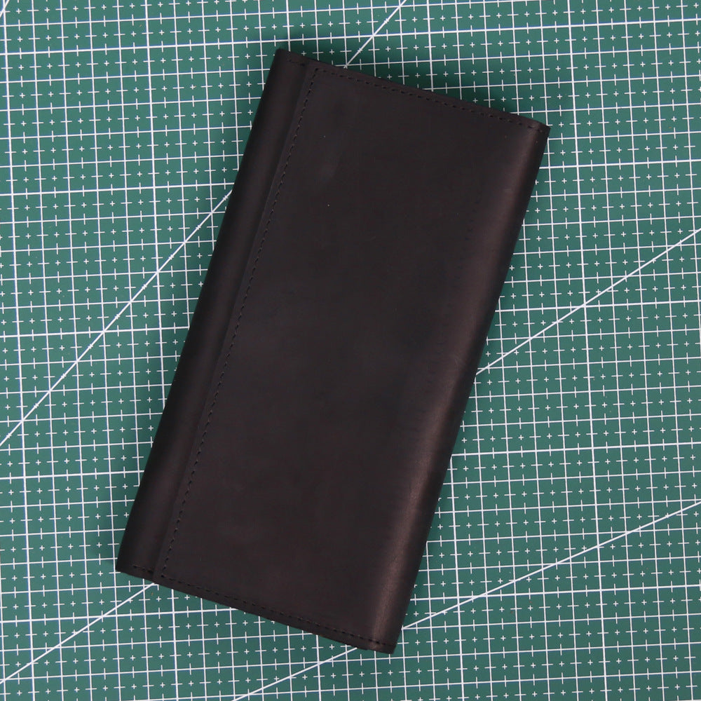 Men's Leather Thick Long First Layer Cowhide Ladies Wallets