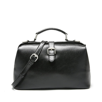 Women's Versatile Soft Leather Portable Fashion Shoulder Bags