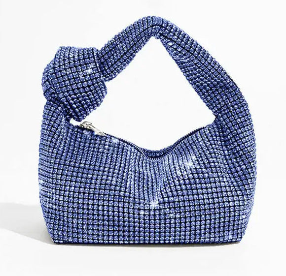 Women's Full Diamond Hot Rhinestone King Dinner Shoulder Bags