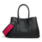 Women's Garden Layer Cowhide Lychee Pattern Wide Handbags