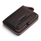 Men's Boxed First Layer Cowhide Extraction Zipper Men's Wallets