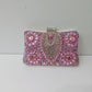 Women's Diamond Black Gem Pearl Rhinestone Cheongsam Handbags