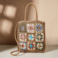 Women's Straw Flower Beach Ethnic Style Hand Shoulder Bags