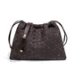 Women's Frosted Woven Drawstring Cloud Fashion Dumpling Shoulder Bags