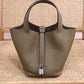 Women's Top Layer Cowhide Leather Portable Vegetable Handbags