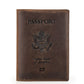 Angel Retro Crazy Horse Leather Swiping Men's Wallets