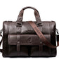 Men's High-grade British Retro Leather Computer Business Bags
