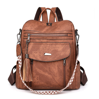 Women's Retro Style Spring Wind Tide Lady's Backpacks