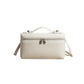 Women's Leather Niche Temperament Lunch Box Simple Small Square Bags