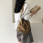 Large Capacity Canvas Drawstring Nylon Cloth Shoulder Bags