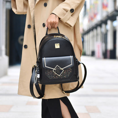 Women's Korean Style Simple Versatile Large Capacity Backpacks