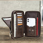 Men's Black Angel Trendy Crazy Horse Leather Men's Messenger Bags