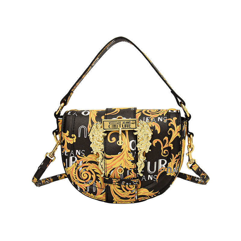 Simple Korean Style Saddle Lady's Advanced Shoulder Bags