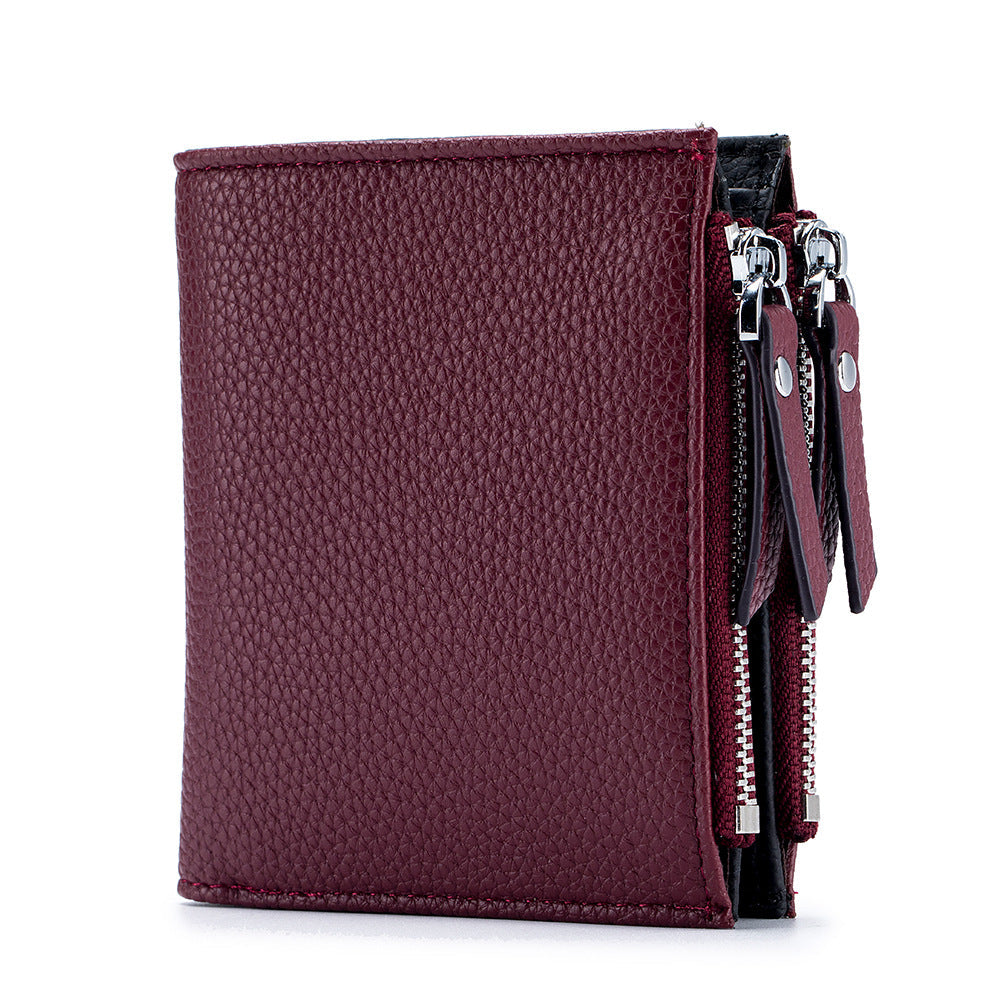 Women's & Men's & Leather Short Large Capacity Fashion Ladies Wallets