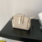 Women's Summer Double Zipper Retro Textured Woven Crossbody Bags