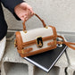Women's Fashion Color Contrast Portable Design Pocket Small Square Bags
