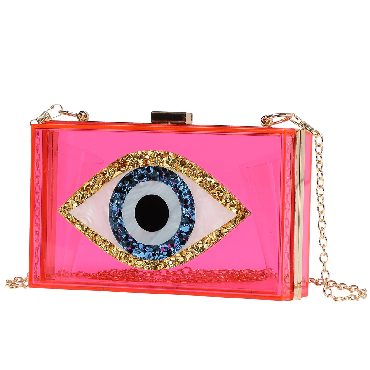 Creative Women's Dinner Glasses Acrylic Chain Handbags