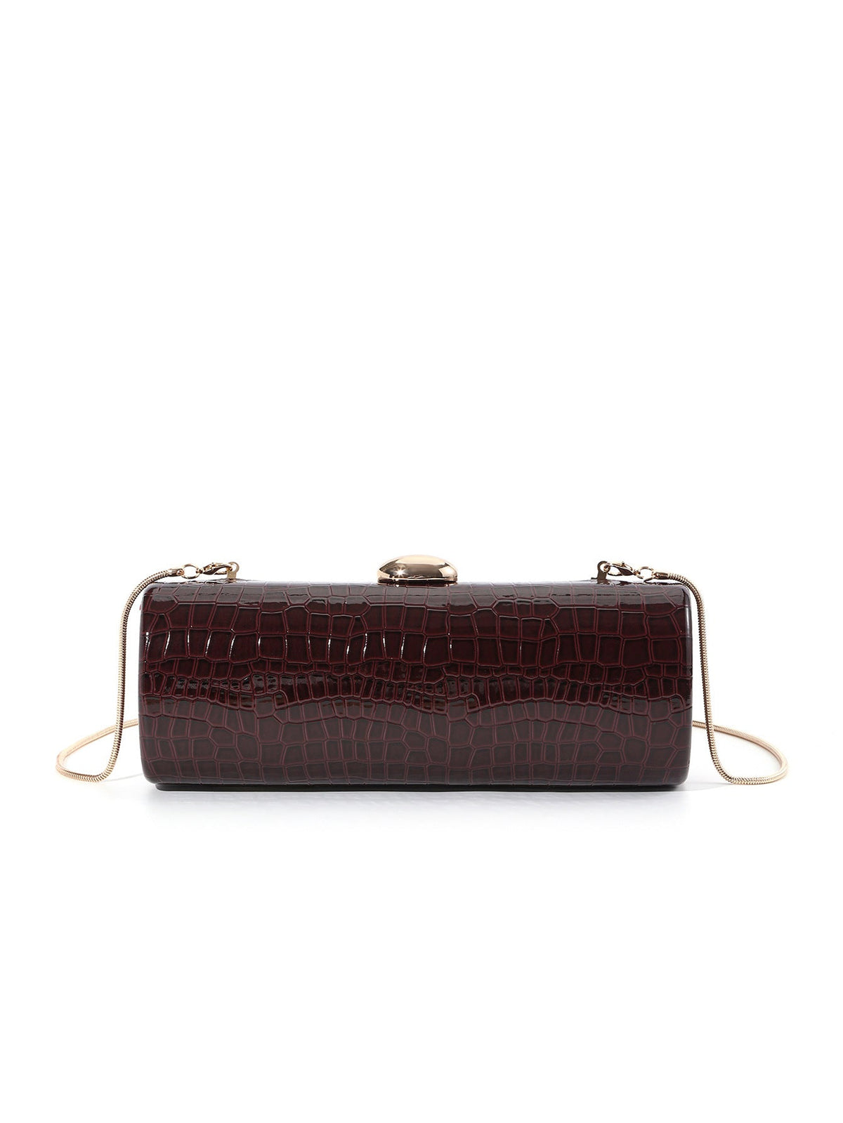 Women's Retro Crocodile Pattern Leather Box Dinner Evening Bags