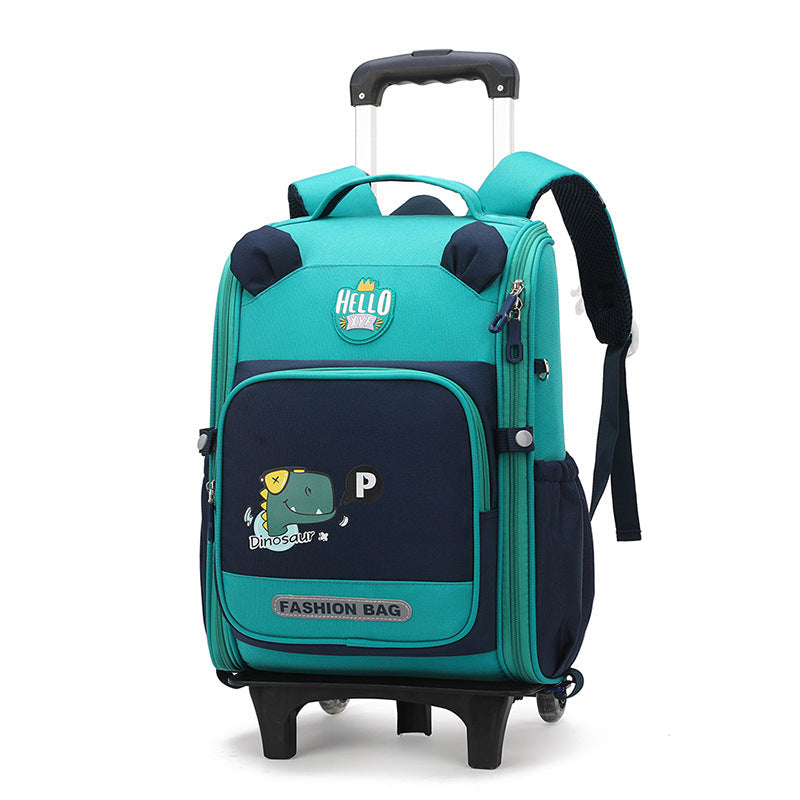 Children's Large Capacity Boys Two-wheel Six-wheel Primary Elementary School Students' Schoolbags