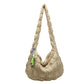 Pleated Large Capacity Cloud Niche High-grade Down Crossbody Bags