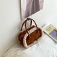 Women's Popular Niche Suede High-grade Retro Plush Handbags