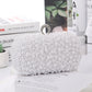 Glamorous Women's Pearl Dinner Soft Surface Evening Bags