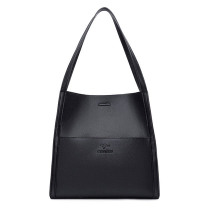 Women's Quality Simple Solid Color Shopping Sense Shoulder Bags