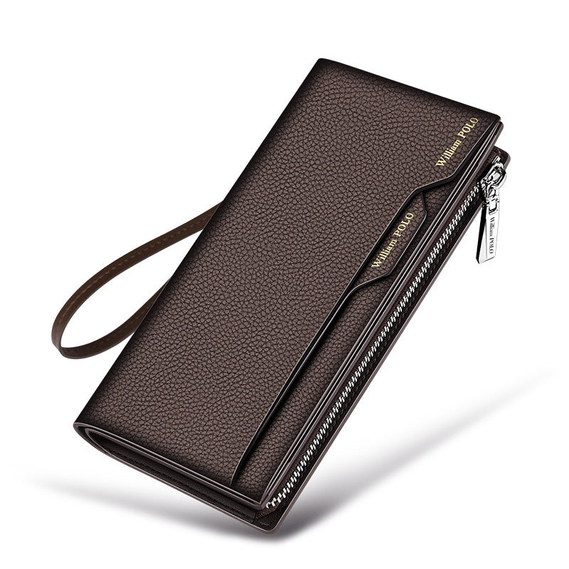 Men's Emperor Paul Long Genuine Leather Business Men's Wallets