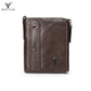 Men's Leather Zipper Short Retro Multiple Slots Men's Wallets