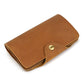 Men's Leather Crazy Horse Vintage Snap Button Men's Wallets
