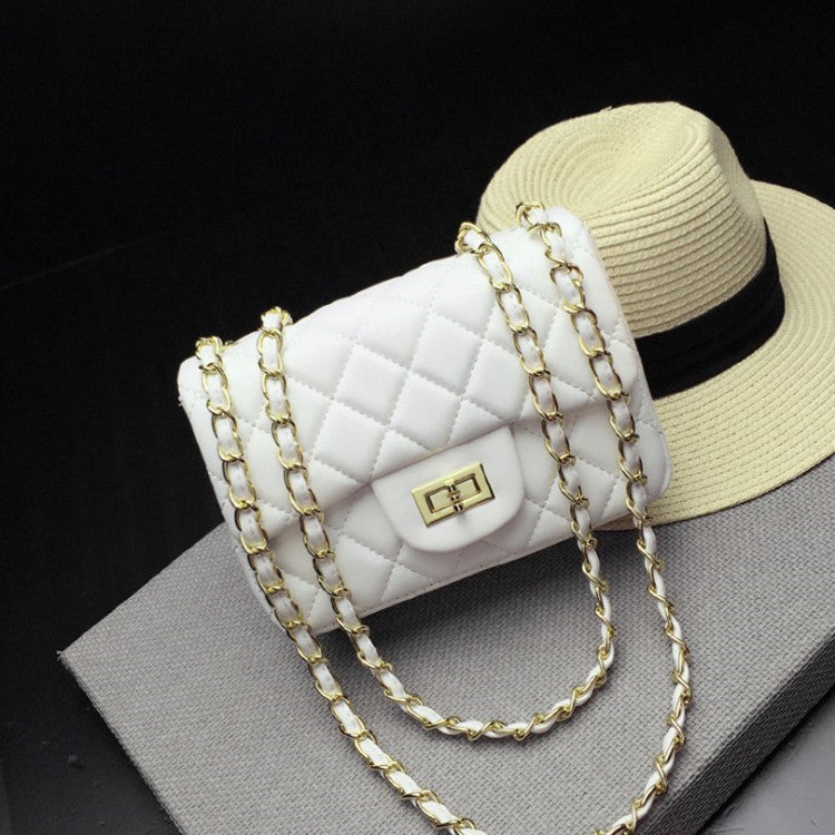 Women's Fashion Korean Style Trendy Rhombus Chain Crossbody Bags