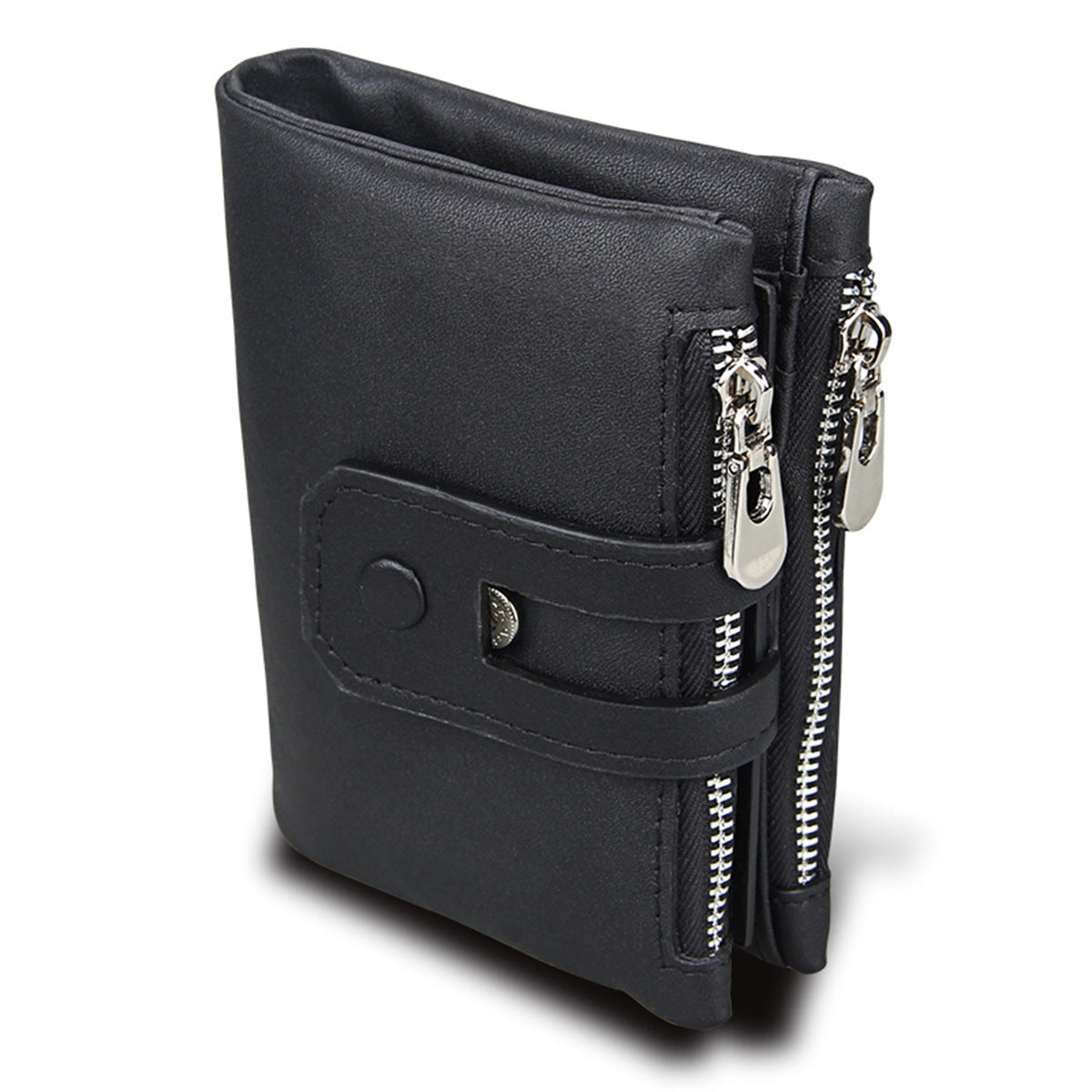 Man Swiping First Layer Cowhide Crazy Men's Wallets