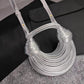 Women's Fashion High-grade Design Personalized Noodle Western Handbags
