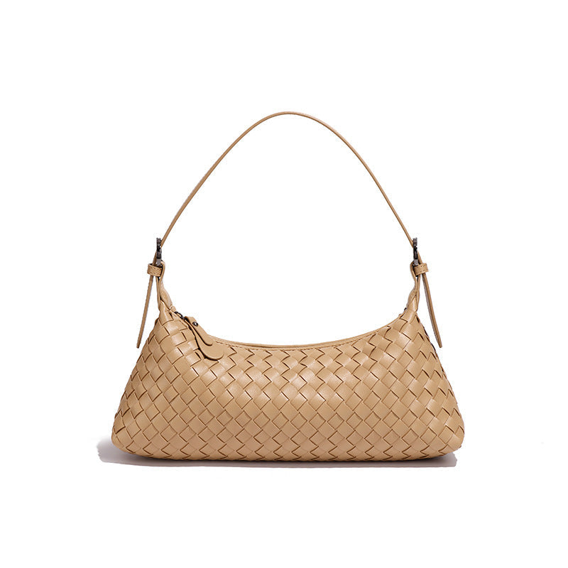 Women's Woven High-grade Fashionable Underarm Baguette Bags